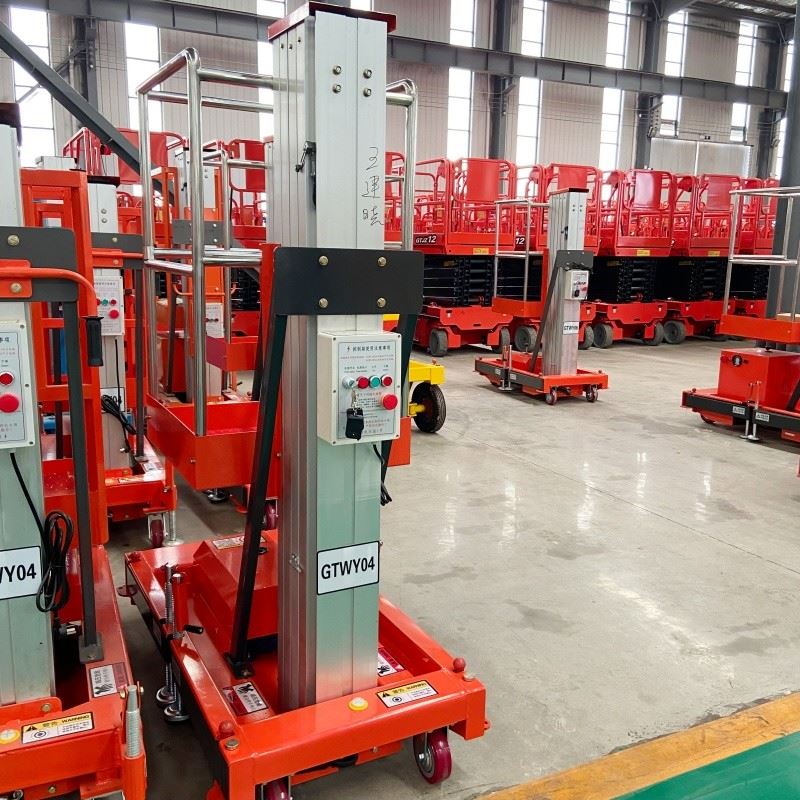 6m 8m 10m Aluminum Single Mast Lift For Sale high quality